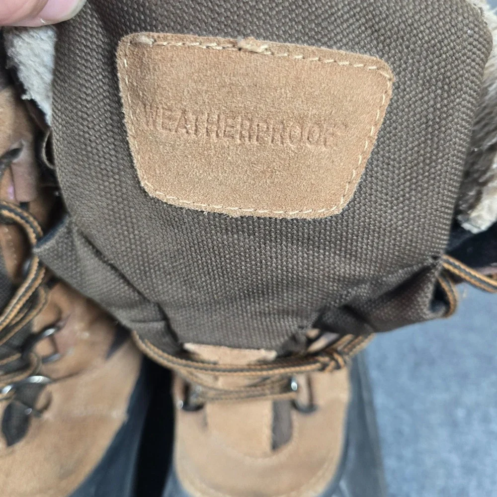 Weatherproof Mens 11M Insulated Winter Snow Boots‎ Thinsulate Faux Fur Lined